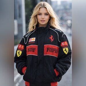 Vintage Y2k Ferrari Racing Formula One Rare Hype Jacket